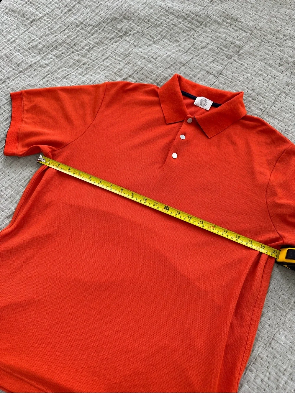Hermès Sellier Button Stretch Pique Short Sleeve Men’s Polo ~ Made in Italy